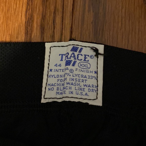 Trace Athletic Baseball Sliding Shorts Padded Sliders White Black XXL 44 - Picture 3 of 7